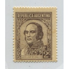 ARGENTINA 1935 GJ 804SG ESTAMPILLA VARIEDAD IMPRESO SOBRE LA GOMA MINT U$ 26